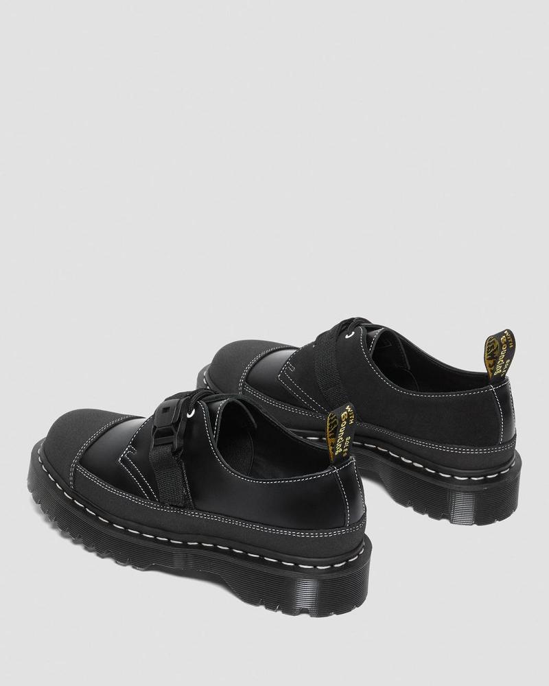 Zapatos Oxford Dr Martens 1461 Tech Made in England Hebilla Mujer Negros | MX 41BEX